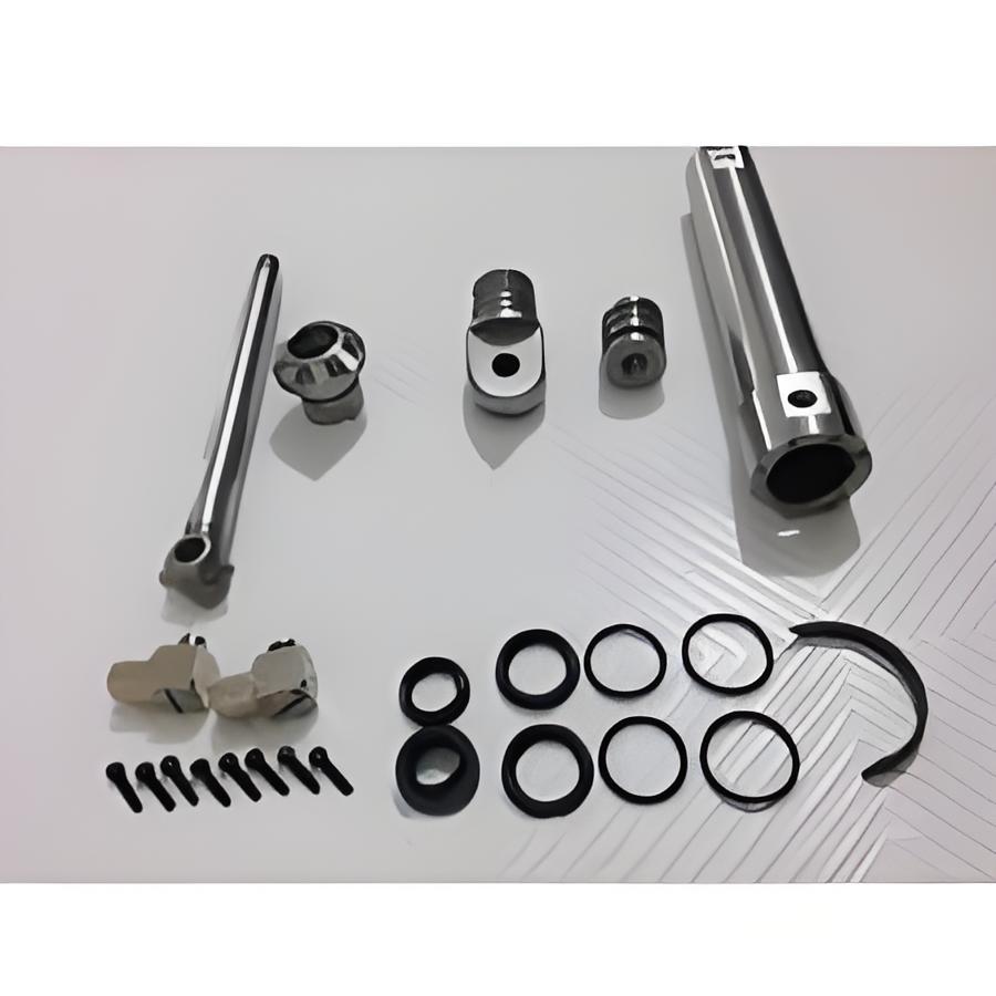 A small cylinder is waiting to be assembled. Just look at how small it is!